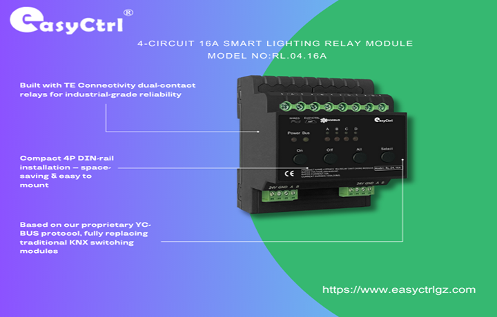 4-Channel 16A intelligent lighting switch Module