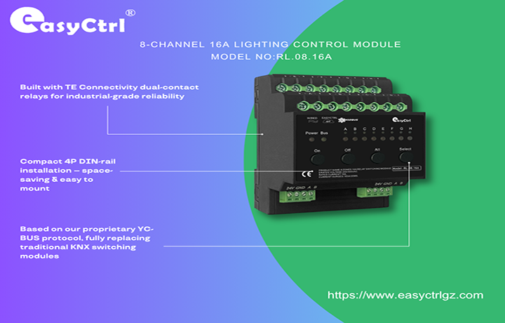 8-Channel 16A Switching Actuator Module