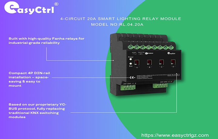 4-Channel 20A Switch Actuator Module